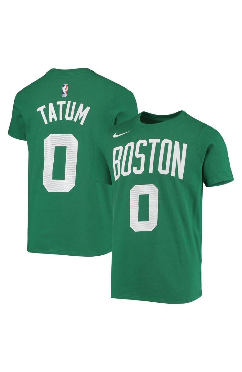 Nike Youth Nike Jayson Tatum Kelly Green Boston Celtics Logo Name & Number Performance T-Shirt, Main, color, Kelly Green