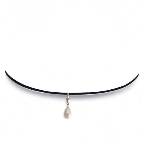 The Francesca Pearl Drop Choker