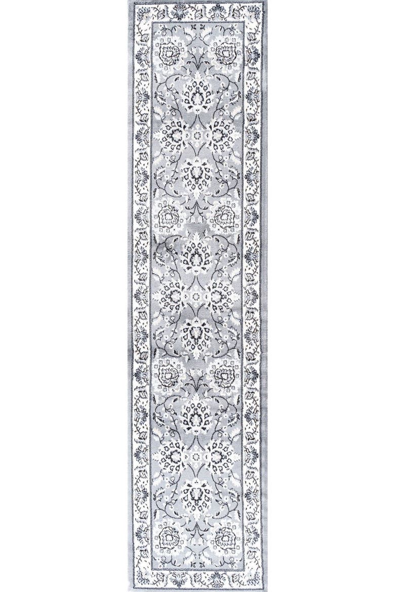 Cherie French Cottage Area Rug, Main, color, Gray/Cream