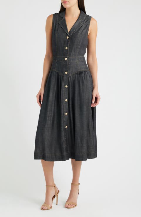 The Madison Denim Midi Dress