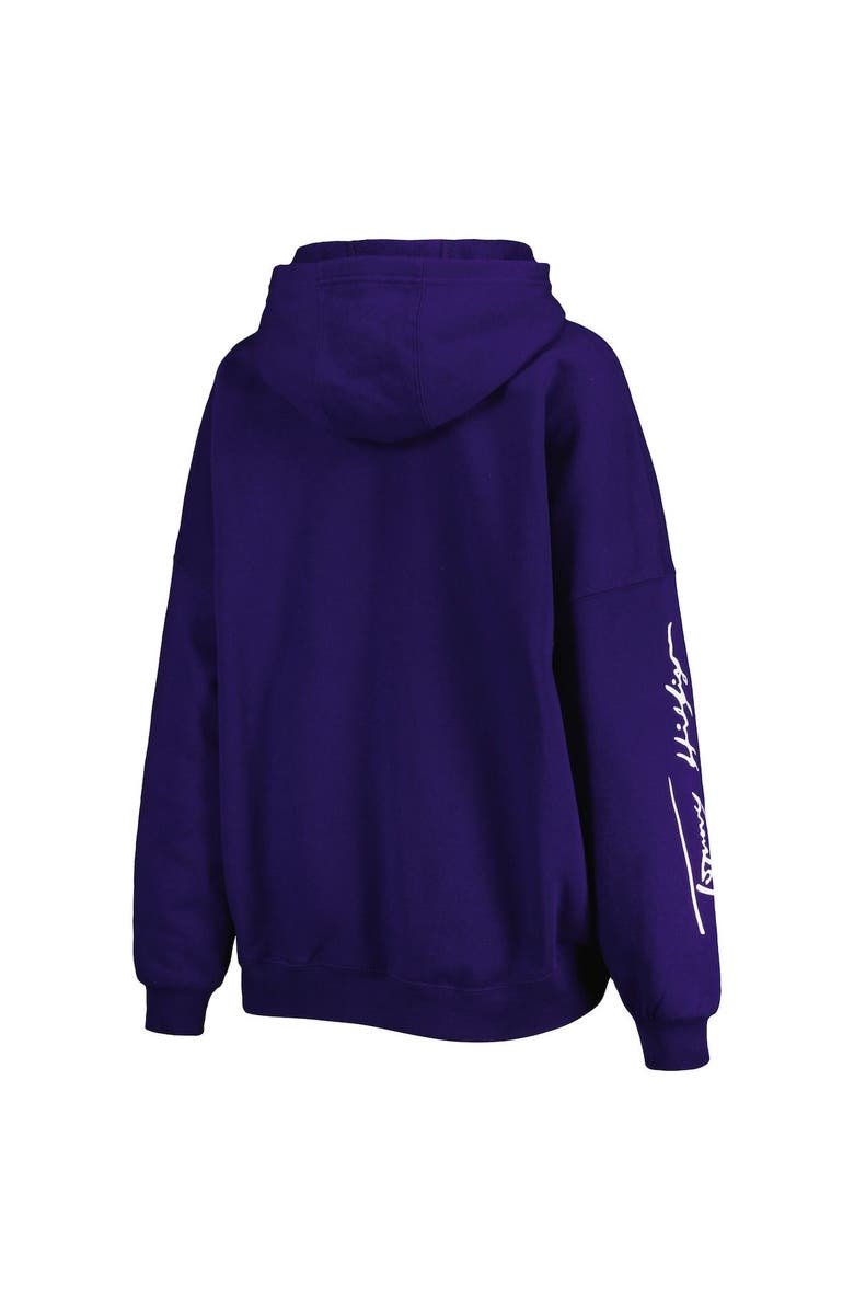 Tommy Hilfiger Women's Tommy Hilfiger Purple Baltimore Ravens Becca Drop Shoulder Pullover Hoodie, Alternate, color, 