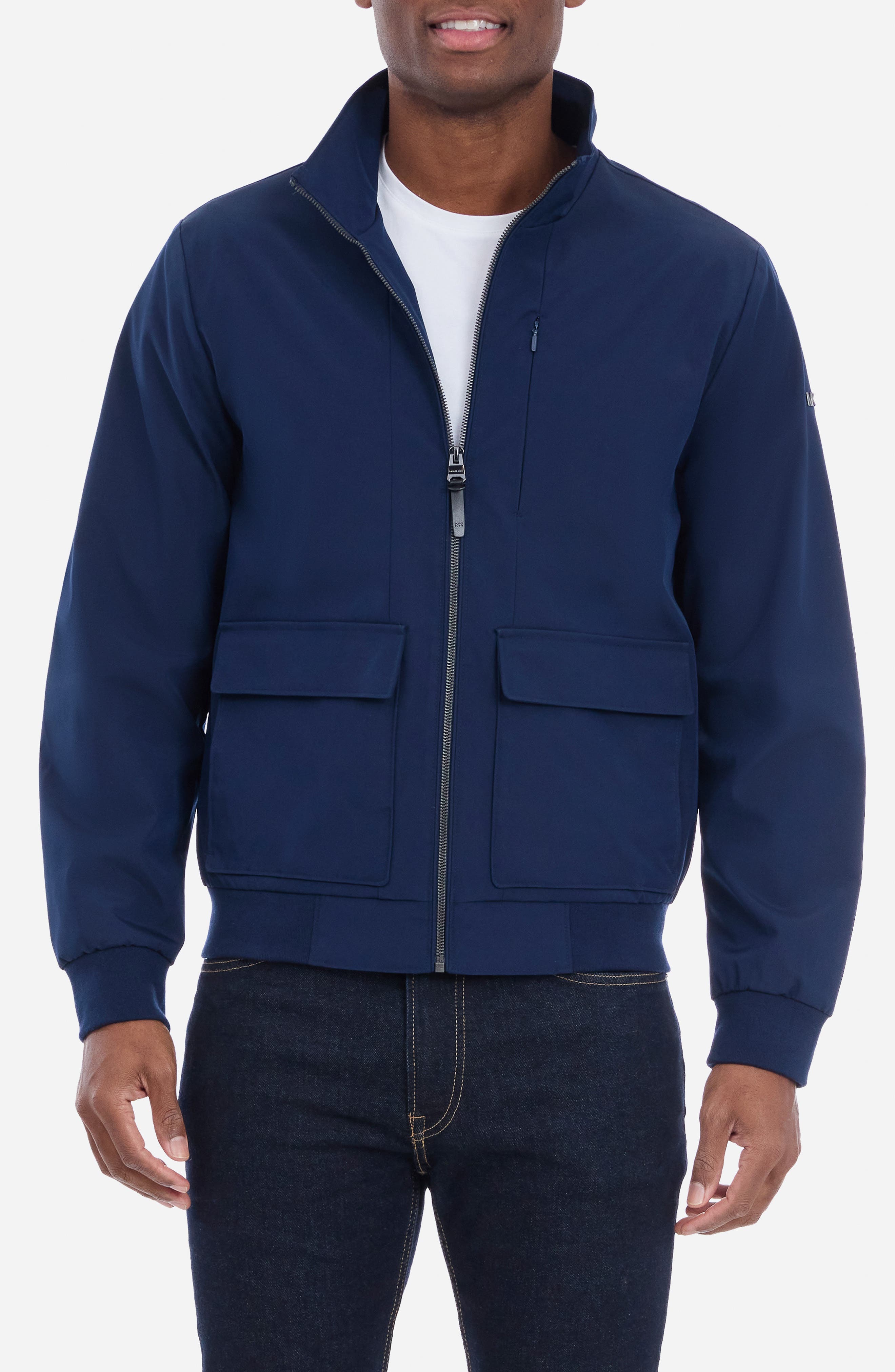 Rib Hem Zip Softshell Jacket - image 3