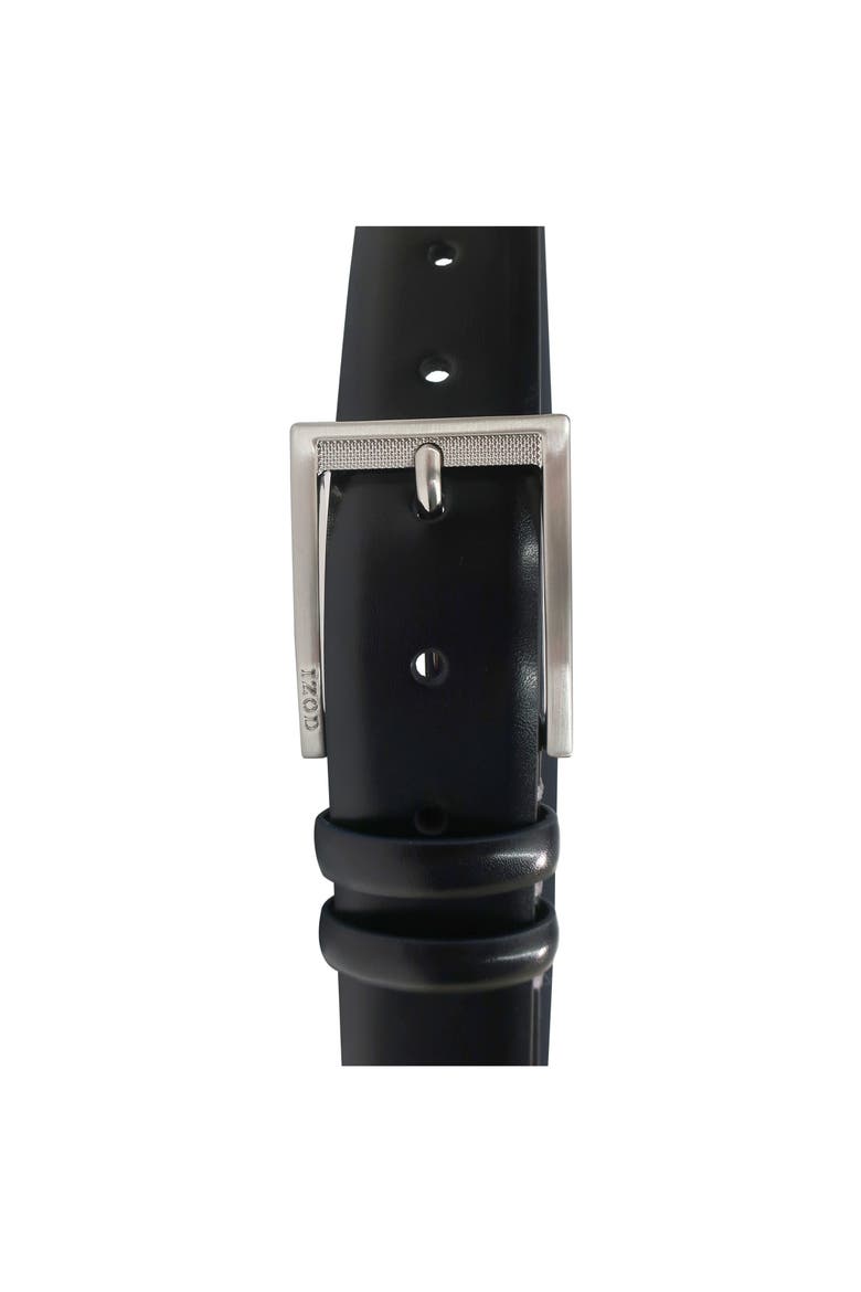 Mens Leather Dress Belt, Alternate, color, Black