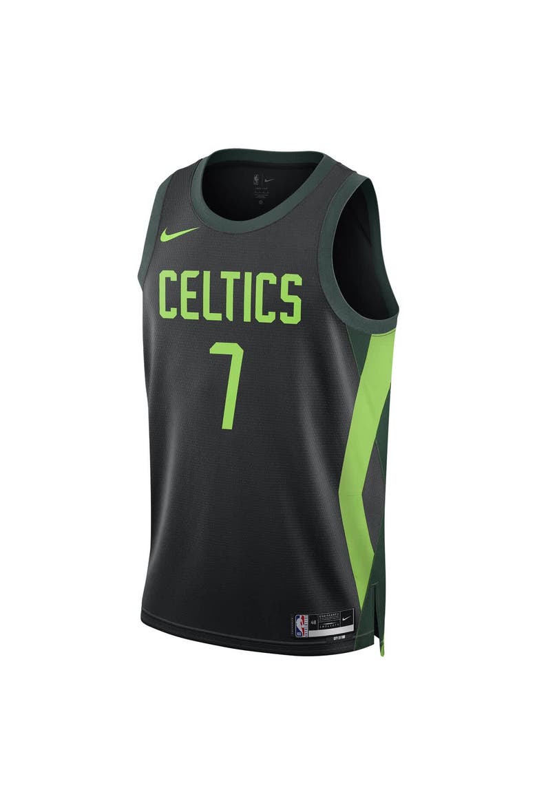 Unisex Nike Jaylen Brown Black Boston Celtics 2024/25 Swingman Player Jersey - City Edition, Alternate, color, Black