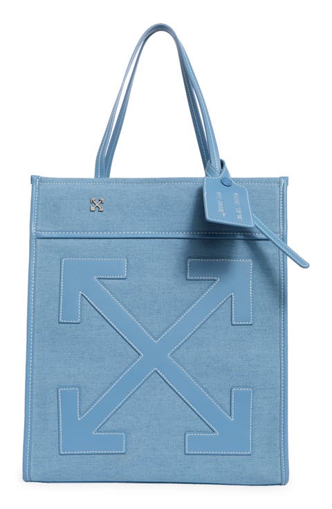 Large Boxy Denim Tote Bag