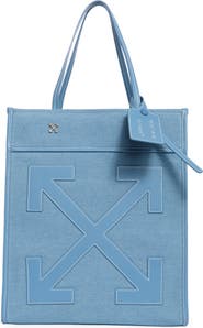 Off-White Large Boxy Denim Tote Bag