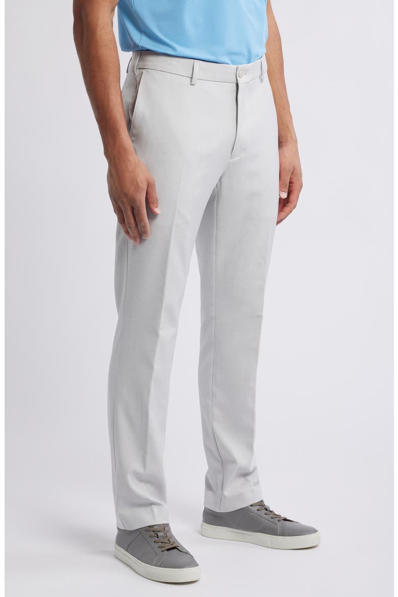 Mèlange Flat Front Dress Pants, Alternate, color, BRITISH GREY