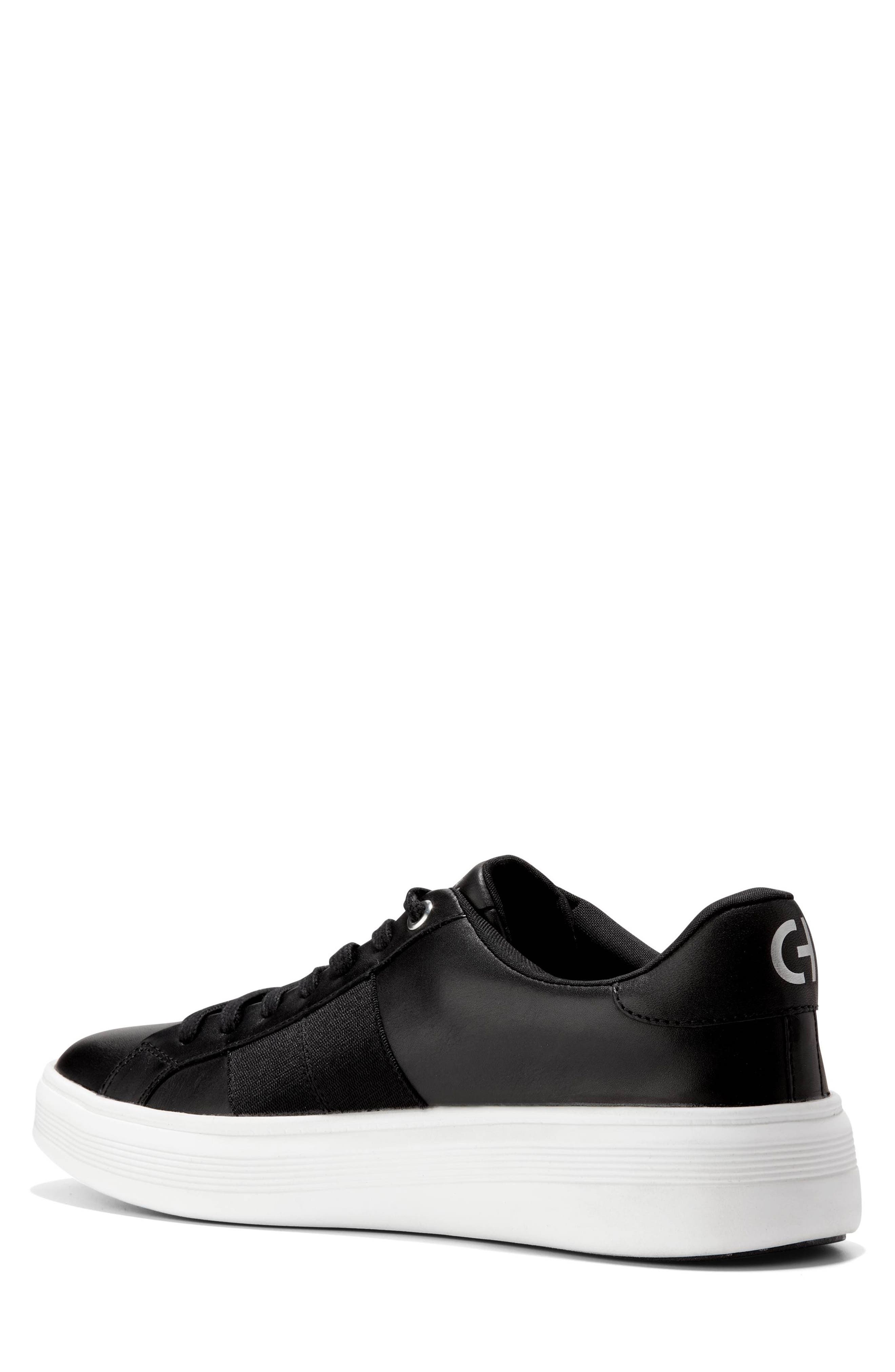 Cole Haan Grand Crosscourt Premier Sneaker - Wide Width Available, Alternate, color, Black/ White