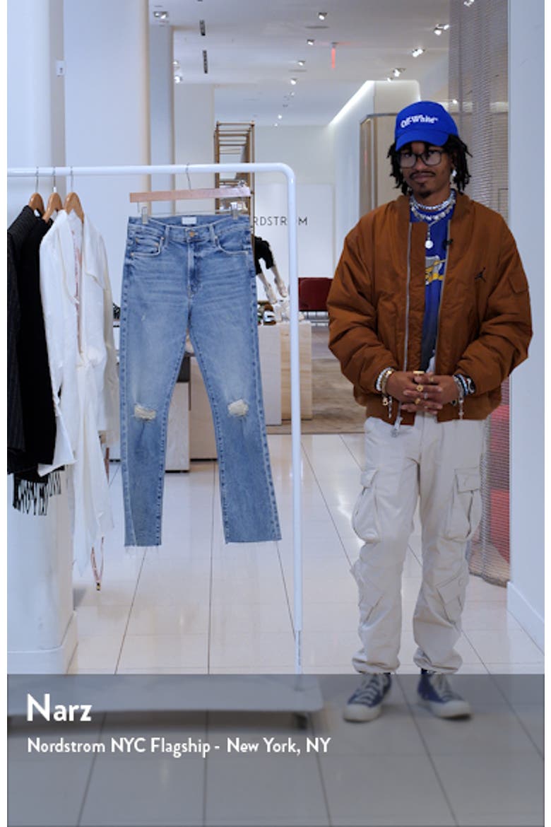 The Insider Flood High Waist Frayed Hem Bootcut Jeans video