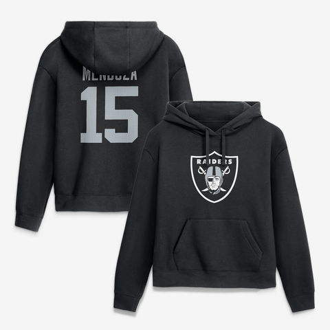 Women's Nike Fernando Mendoza Black Las Vegas Raiders Player Name & Number Fleece Hoodie