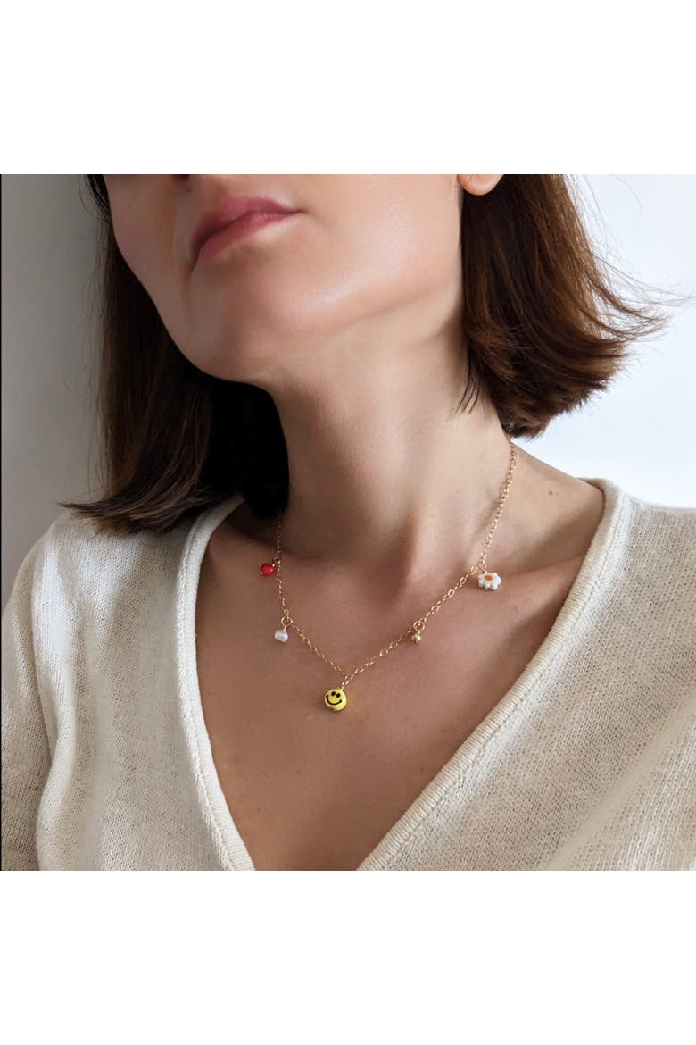Charm Necklace, Alternate, color, Multi