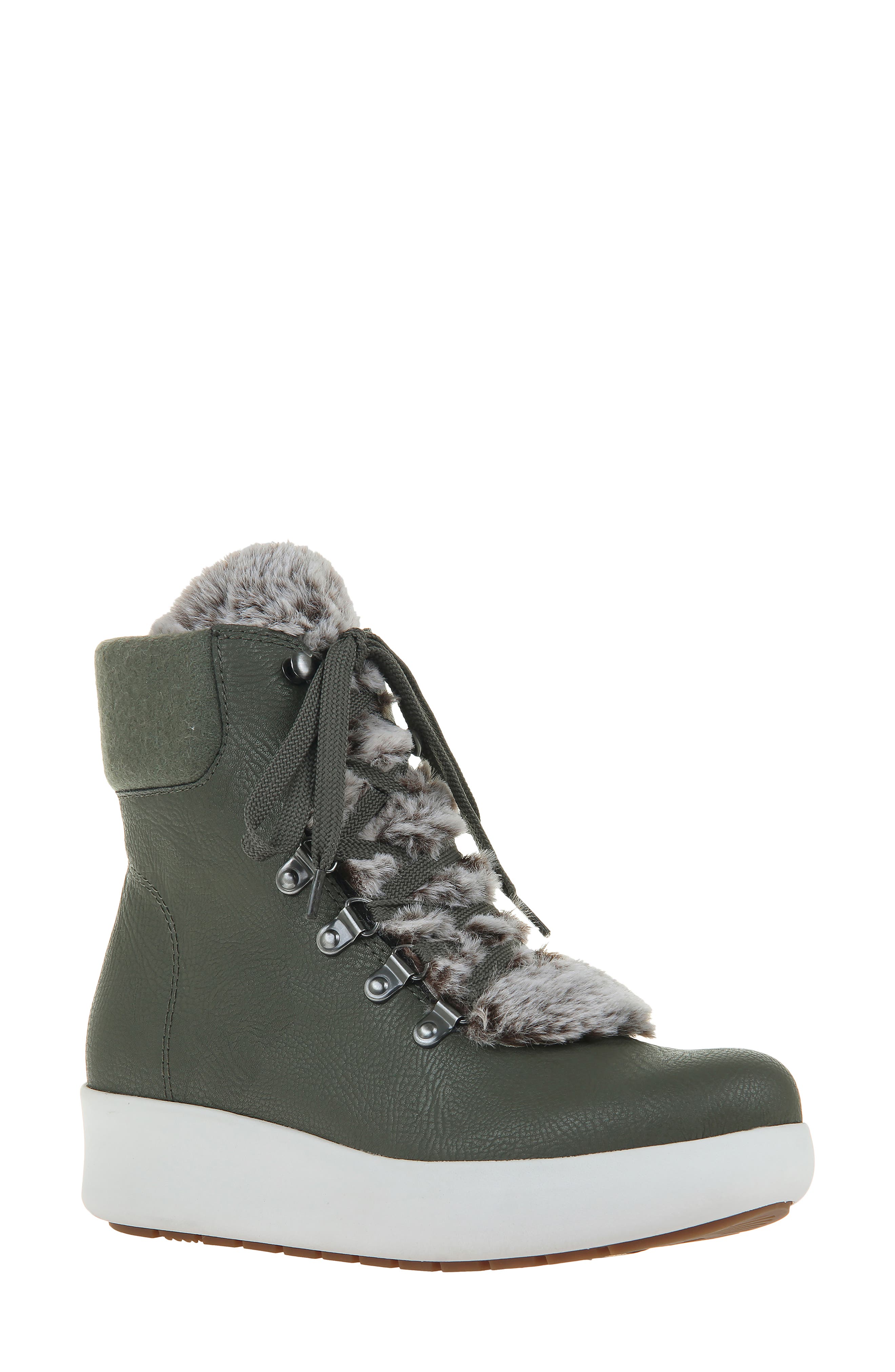 OTBT Roam Faux Fur Water Resistant Platform Boot, Main, color, 