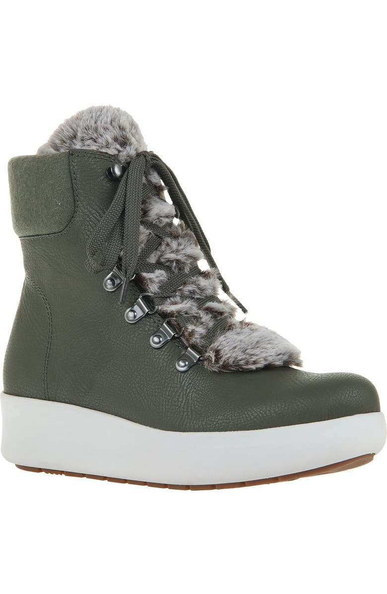 OTBT Roam Faux Fur Water Resistant Platform Boot, Main, color,