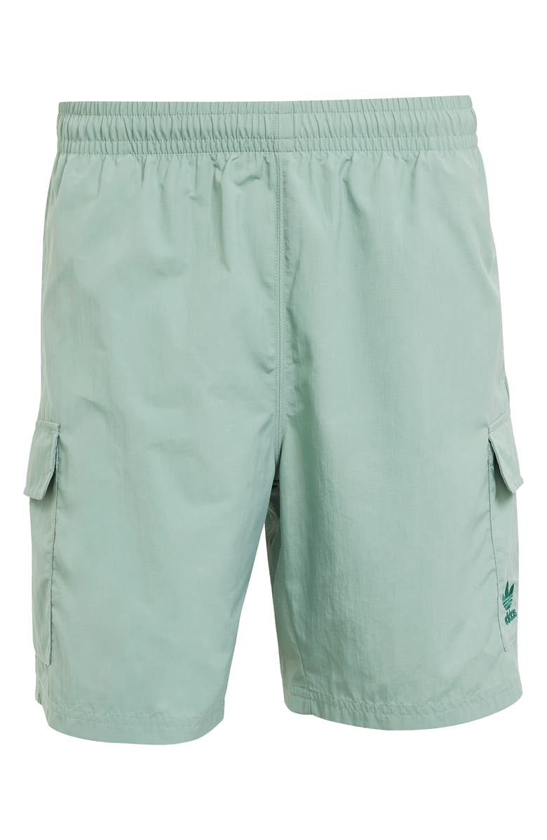 adidas Originals Trefoil Woven Nylon Cargo Shorts, Alternate, color,
