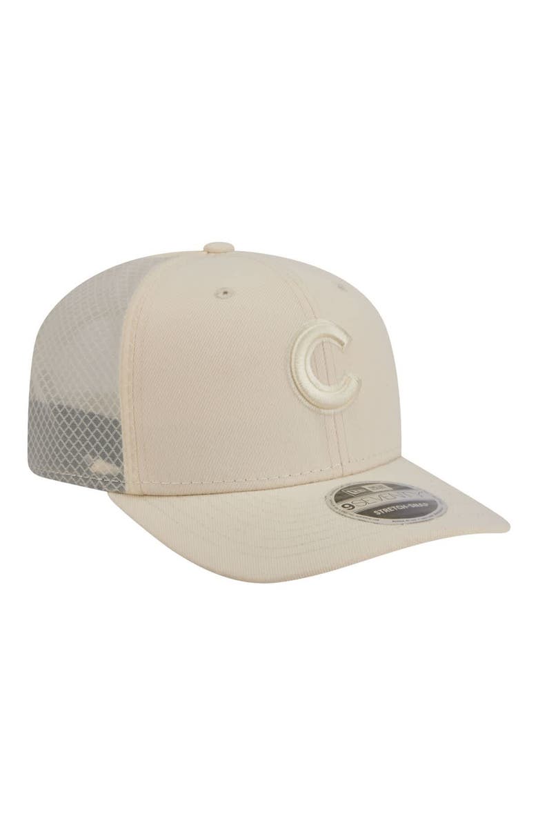 New Era Men's New Era Light Beige Chicago Cubs Color Pack COOLERA 9SEVENTY Trucker Adjustable Hat, Alternate, color, Light Beige