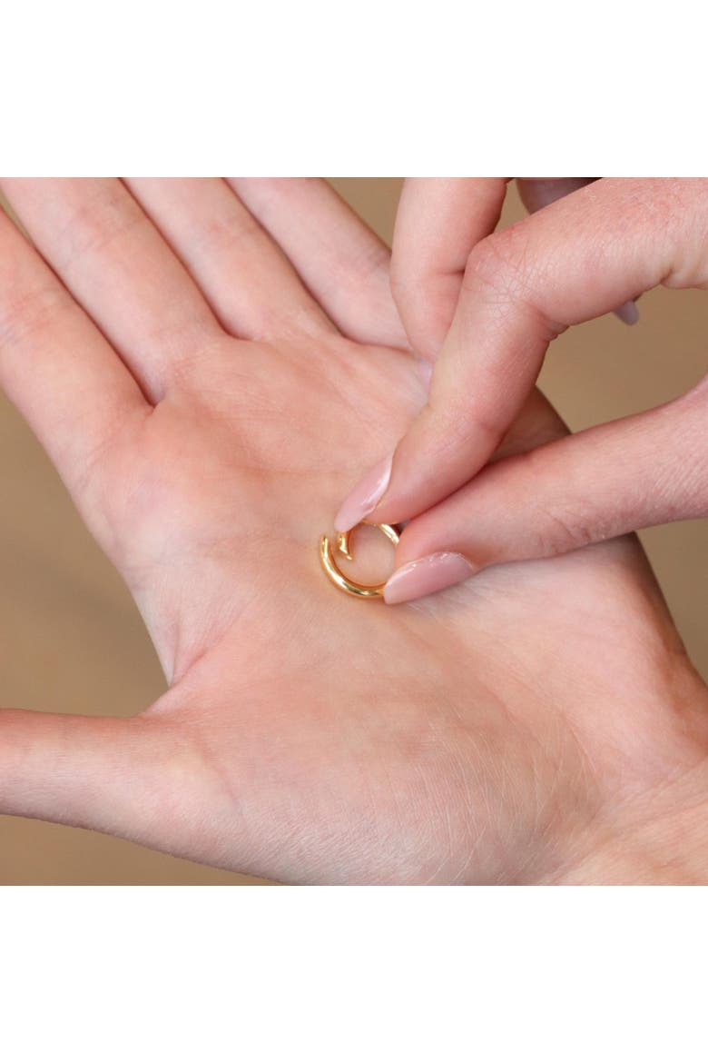 Classic Charm Holder, Alternate, color, Gold Plated Sterling Silver
