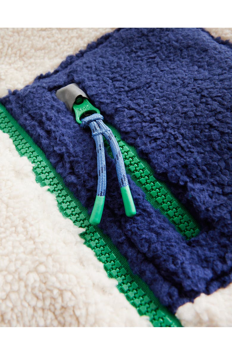 Mini Boden Kids' Windproof Fleece Zip-Up Jacket, Alternate, color,