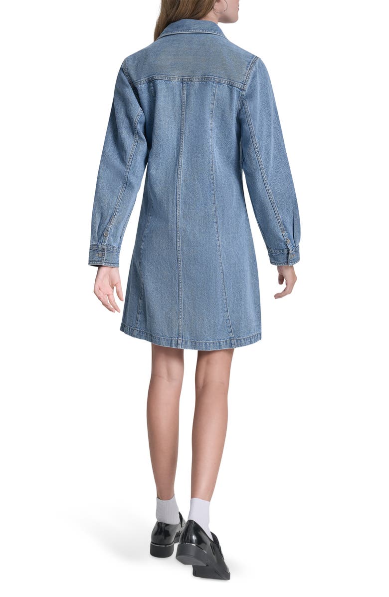 DKNY Jeans Seamed A-Line Dress, Alternate, color, Harmony