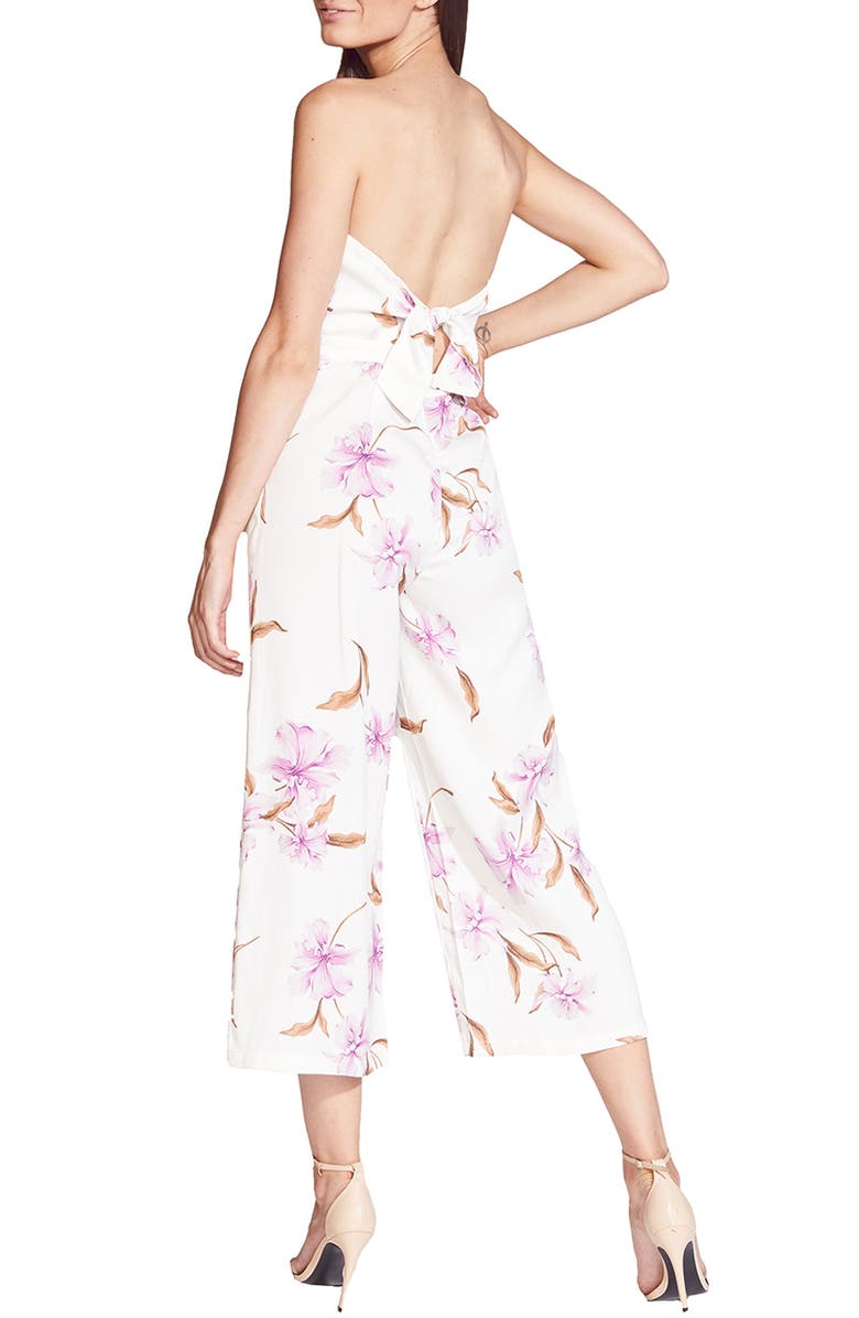 Bardot Strapless Crop Jumpsuit, Alternate, color, 