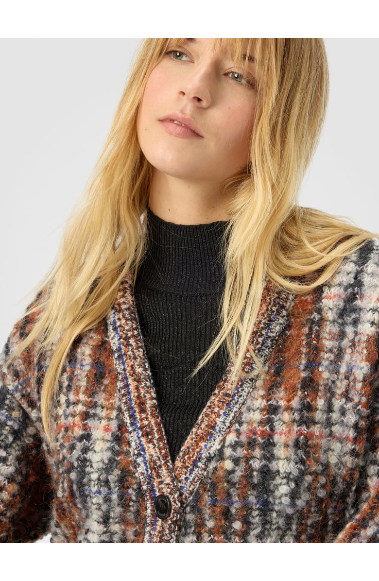 Missoni Cardigan With Check Pattern, Alternate, color, White
Beige