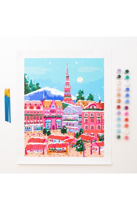 Winter Market Paint-by-Numbers Set