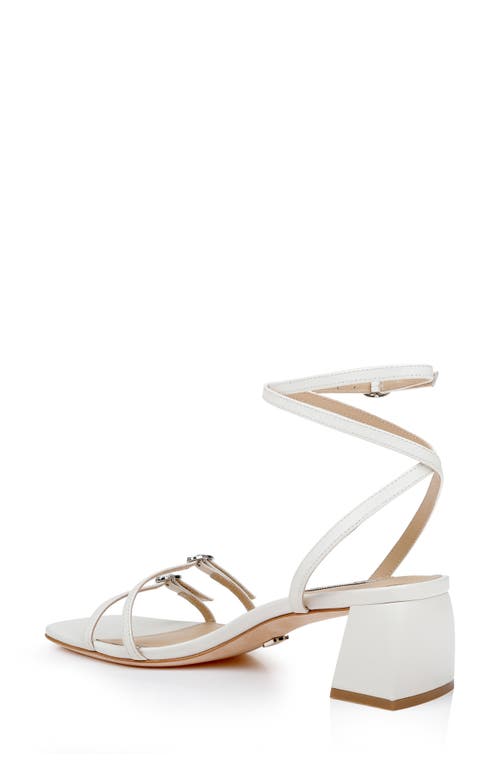 Badgley Mischka Collection Dania Ankle Strap Sandal In White