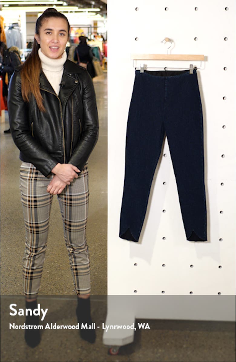 ́ Lynette Scallop Edge Denim Leggings, sales video thumbnail