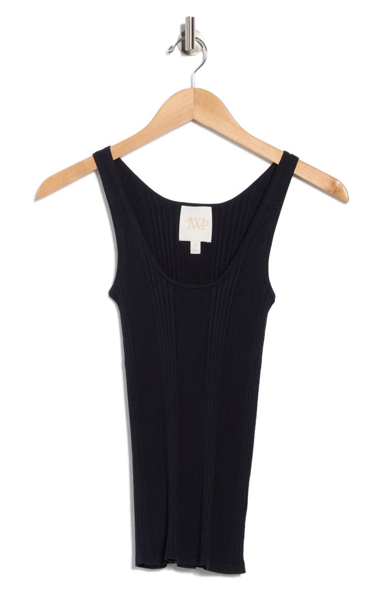 TWP Second Base Silk Blend Tank Top, Alternate, color, Night Sky