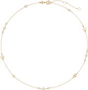 Tory Burch Delicate Moondance Pearl & Star Necklace