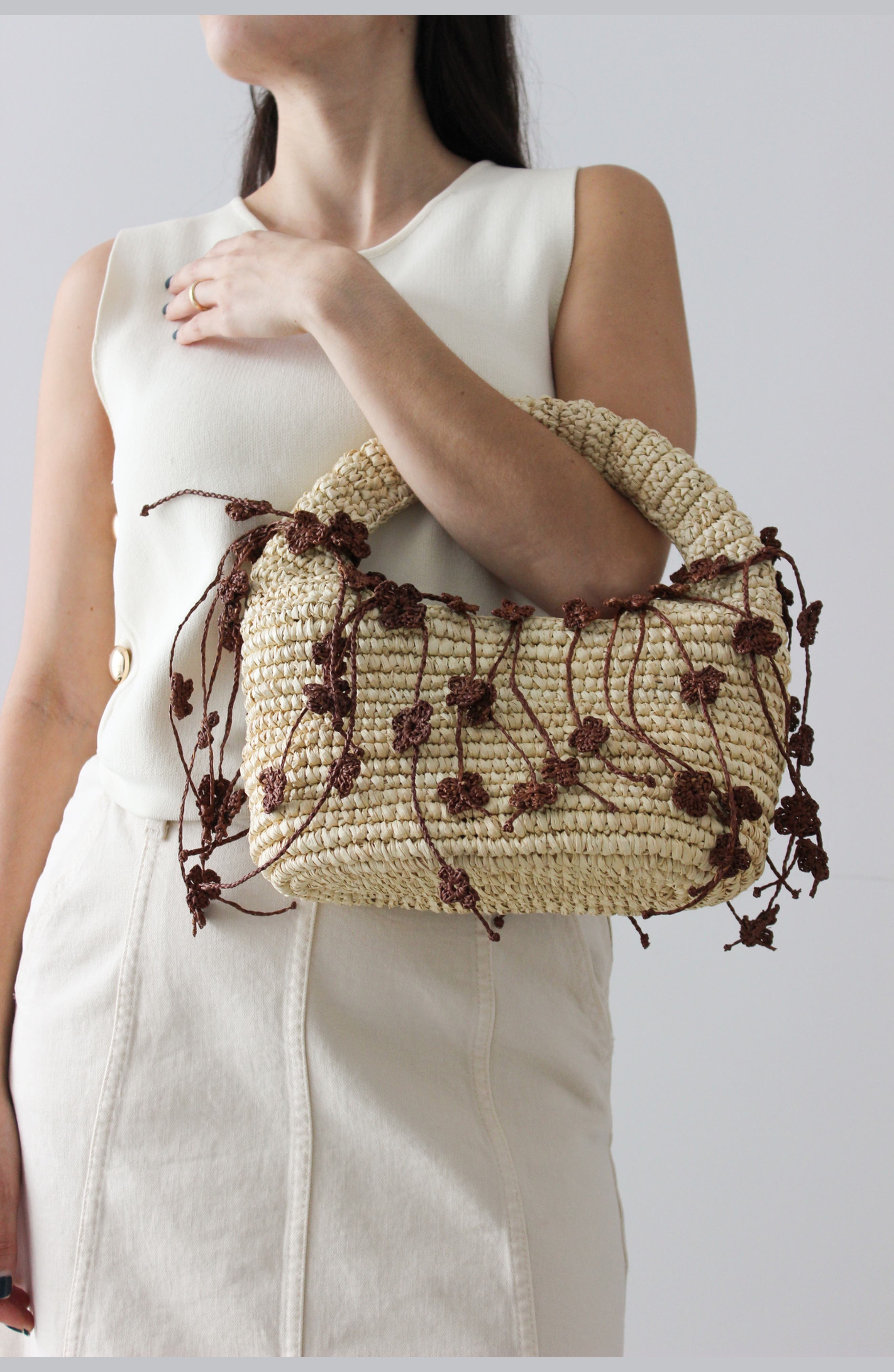 Amazónica Kuro Handbag, Alternate, color, Beige / Brown Floral