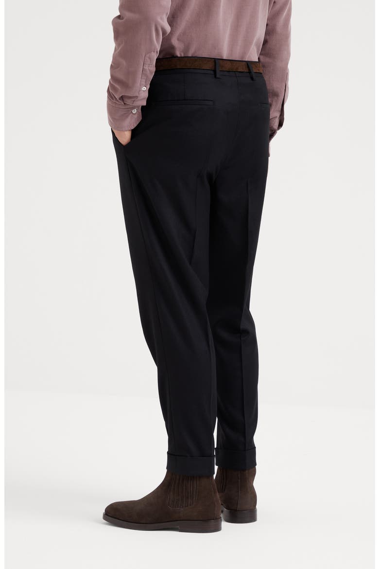 Leisure fit trousers with pleats, Alternate, color, Black