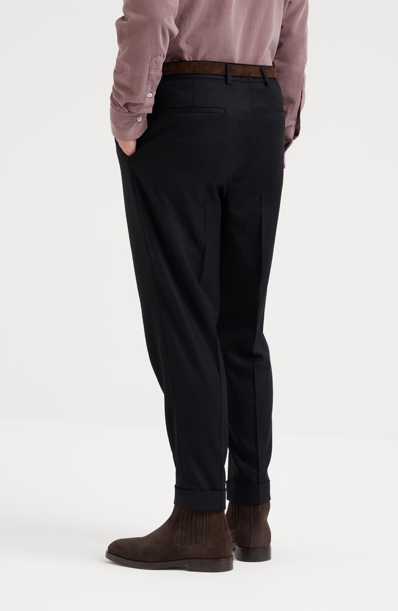 Brunello Cucinelli Leisure fit trousers with pleats, Alternate, color, 