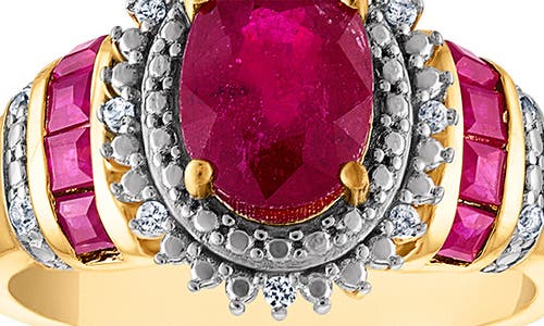 Fzn Ruby & Diamond Ring In Yellow