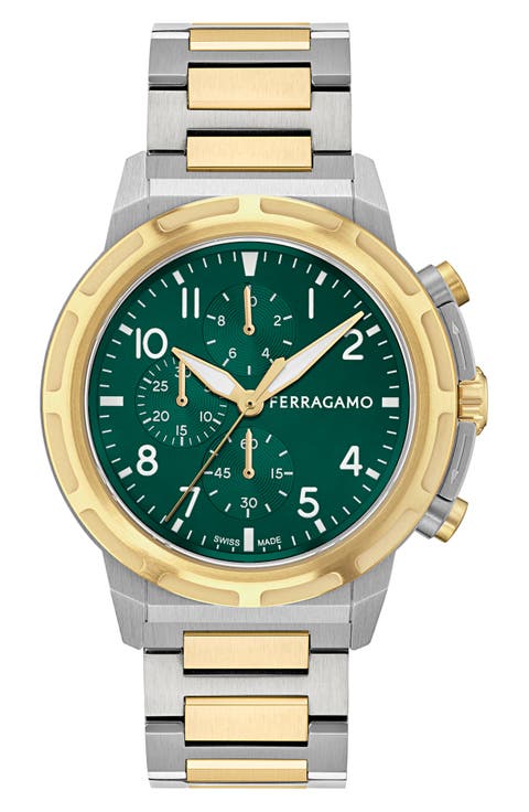 Sport Chronograph Bracelet Watch, 44mm