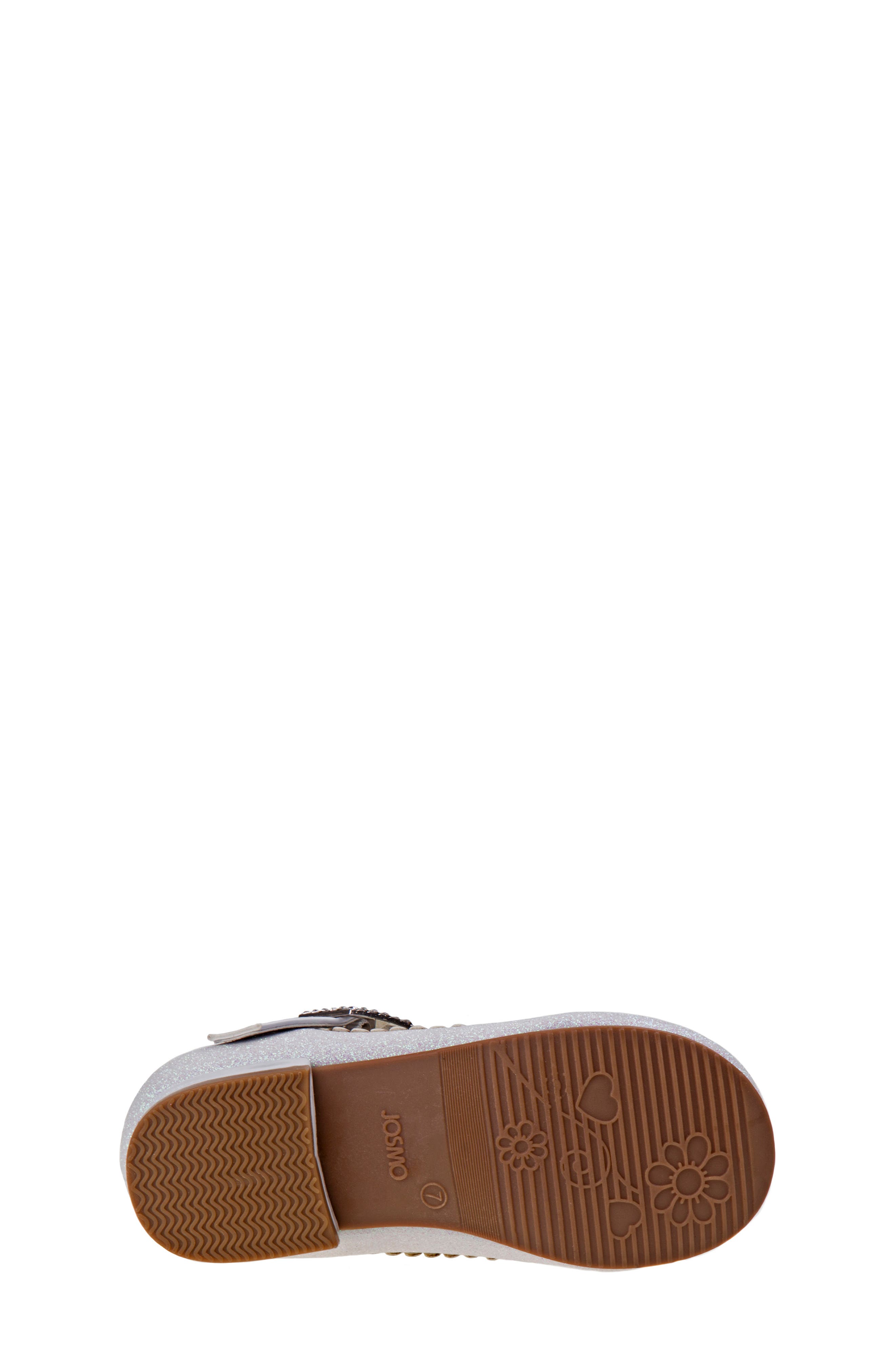 JOSMO Kids' Glitter Dress Shoe, Alternate, color, White Glitter