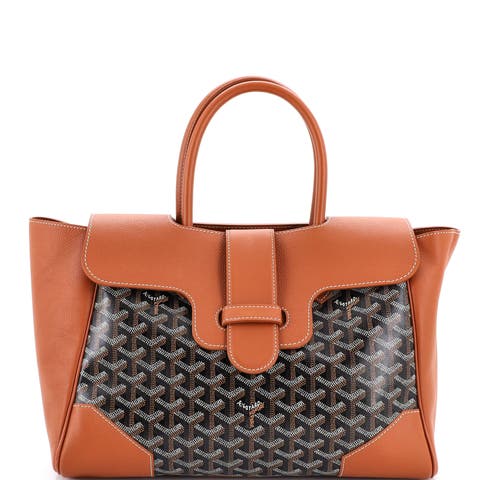 Saigon Tote Bag Coated Canvas with Leather