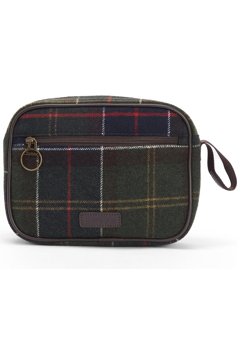 Barbour Allowhay Tartan Washbag, Main, color,