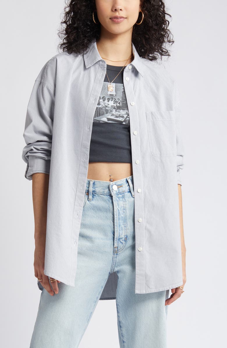 BP. Oxford Cotton Button-Up Shirt, Main, color, 