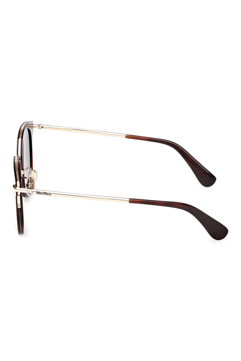 54mm Round Sunglasses, Alternate, color, DARK HAVANA / GRADIENT BROWN