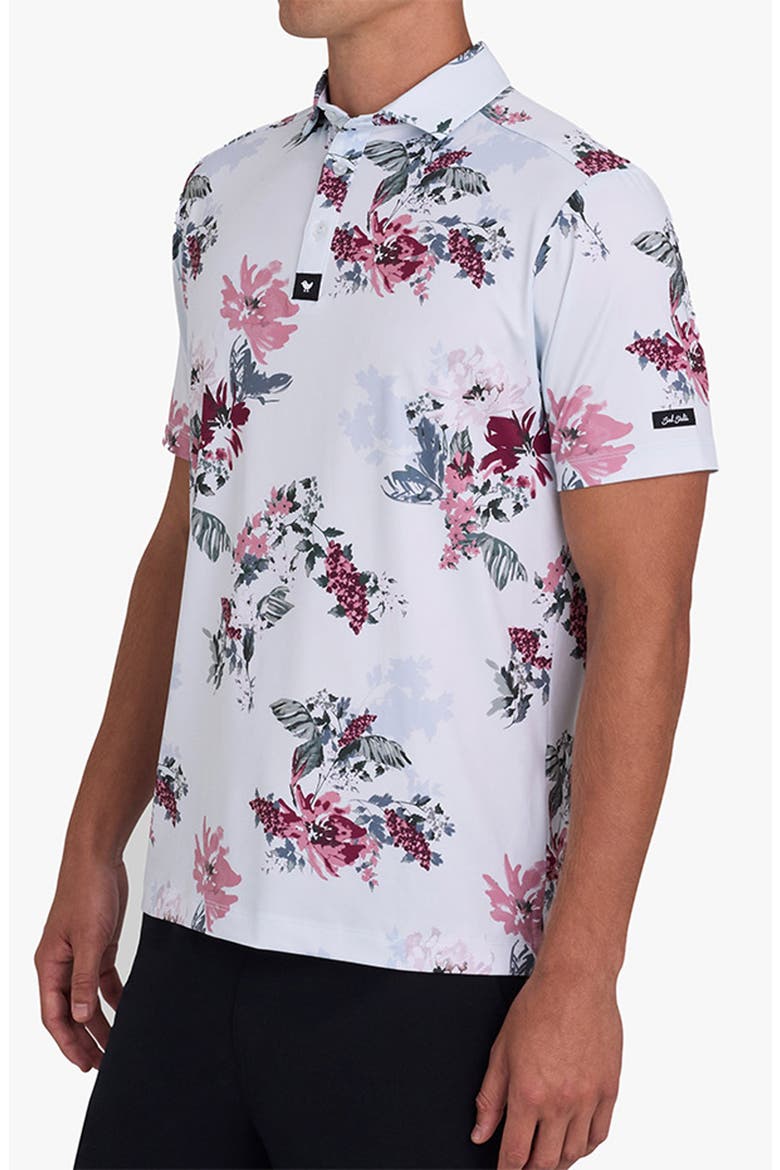 Core Floral Performance Golf Polo, Alternate, color, GO TO THE GARDEN - FOXGLOVE