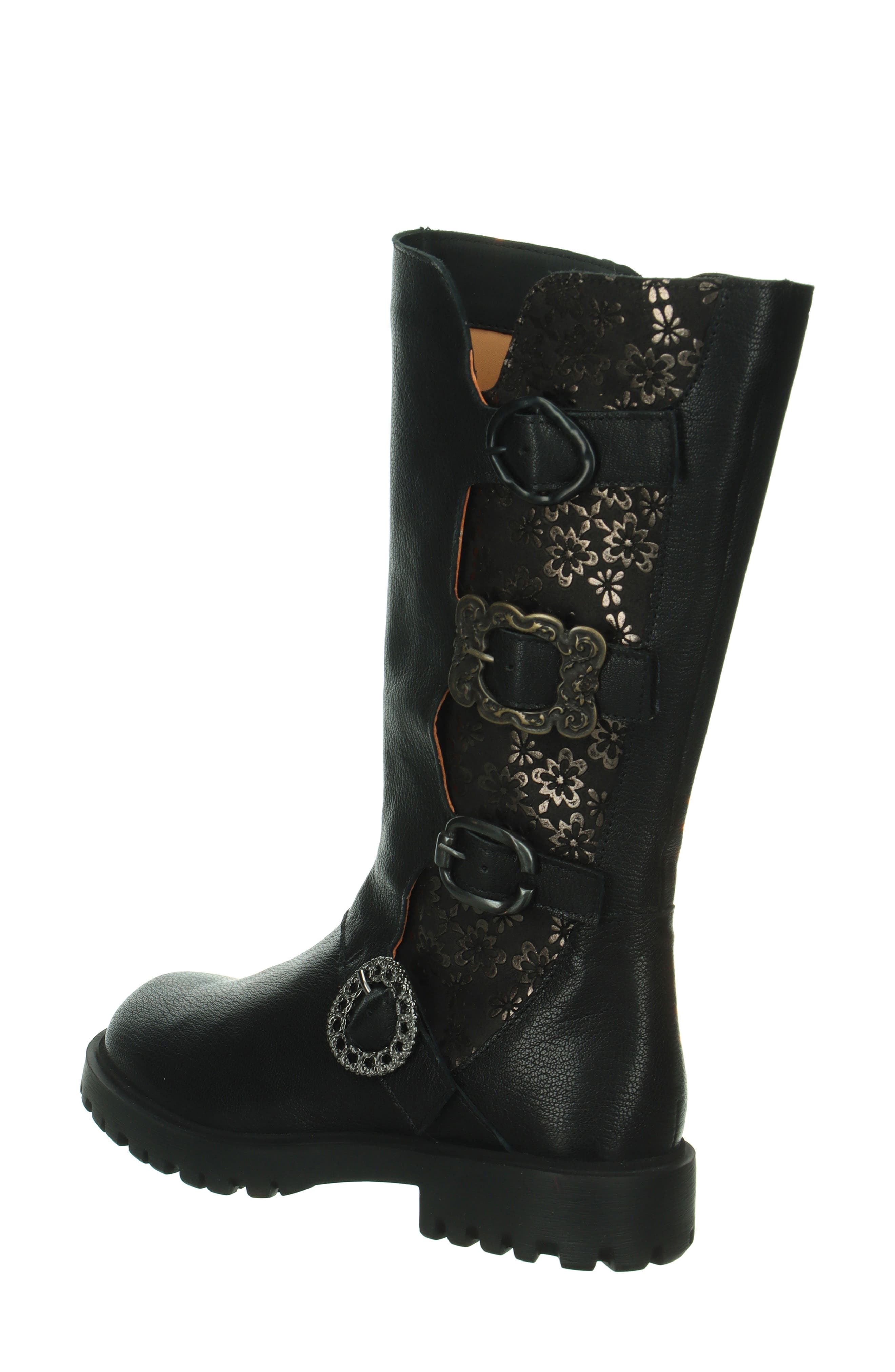 Trento Buckle Boot, Alternate, color, BLACK/ KOMBI