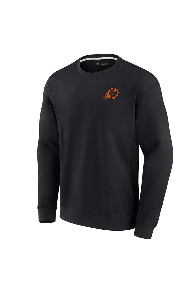 Unisex Fanatics Signature Black Phoenix Suns Super Soft Pullover Crew Sweatshirt, Alternate, color, Black