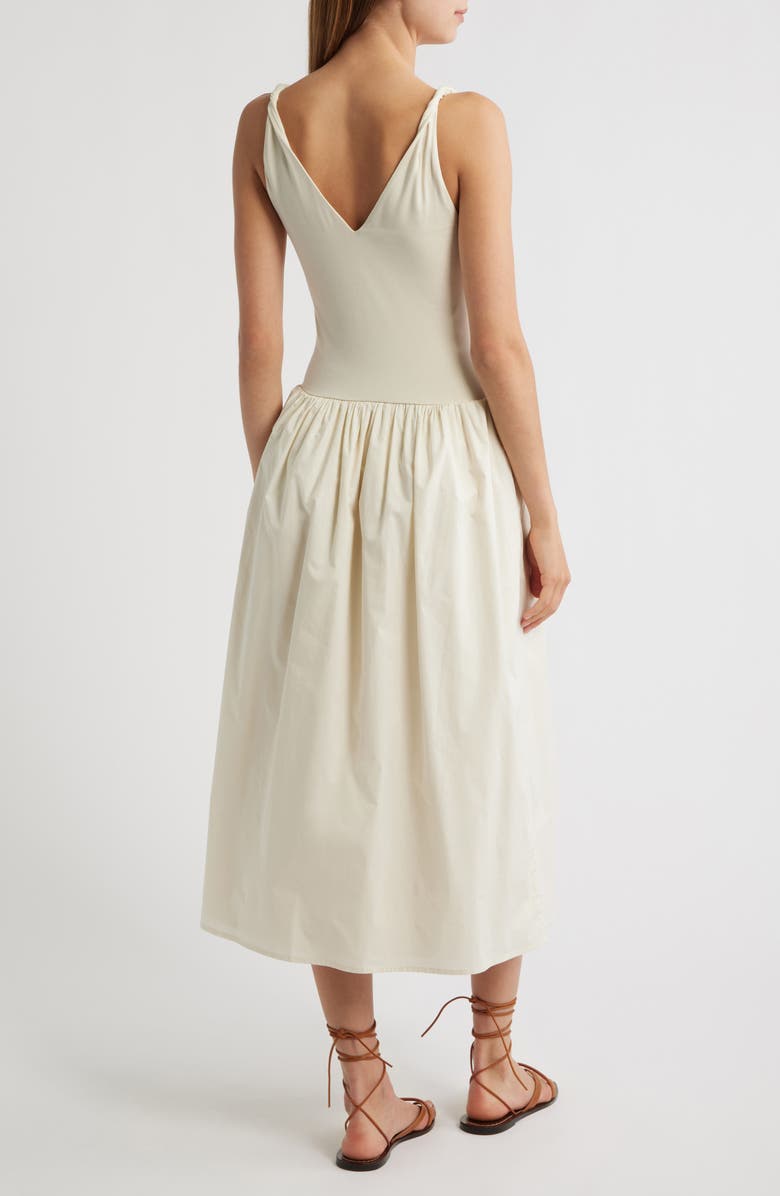 Rails Franca Twist Strap Sleeveless Midi Dress, Alternate, color, Ivory