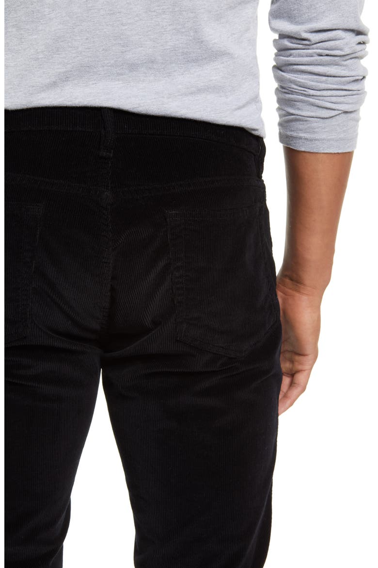 L'Homme Corduroy Slim Jeans, Alternate, color, NOIR