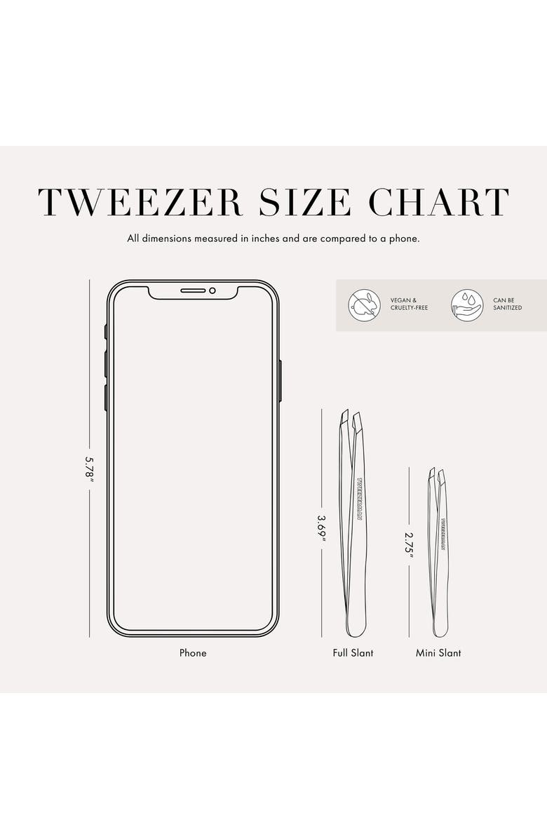 TWEEZERMAN Rose Gold Mini Slant Tweezer & Case Set, Alternate, color, Rose Gold