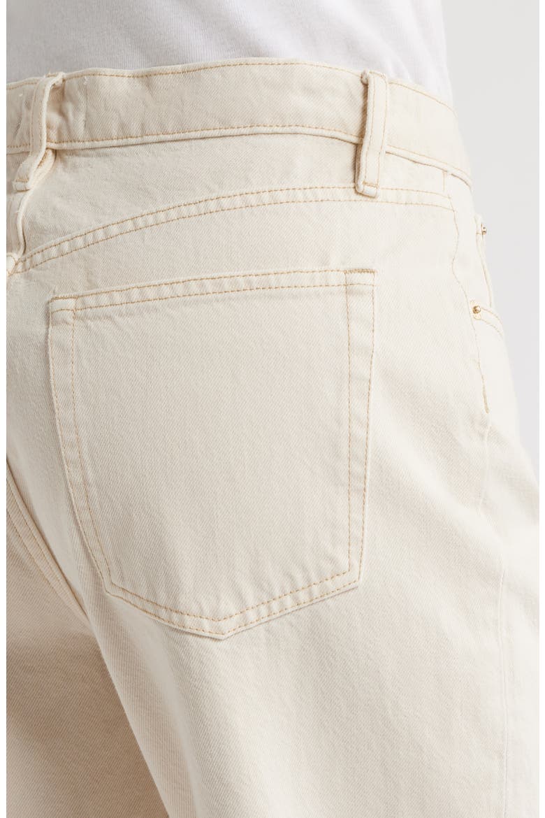The Candle High Waist Barrel Jeans, Alternate, color, BUTTER