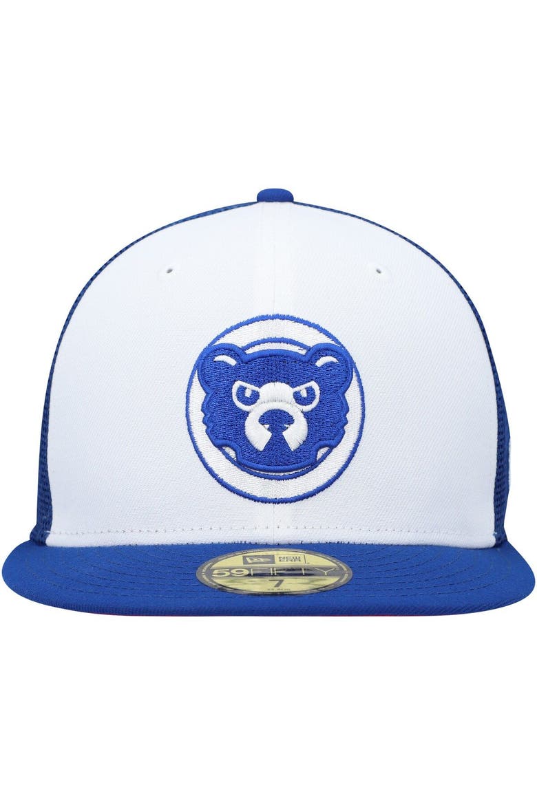 Men's New Era White/Royal Chicago Cubs 2023 On-Field Batting Practice 59FIFTY Fitted Hat, Alternate, color, White
