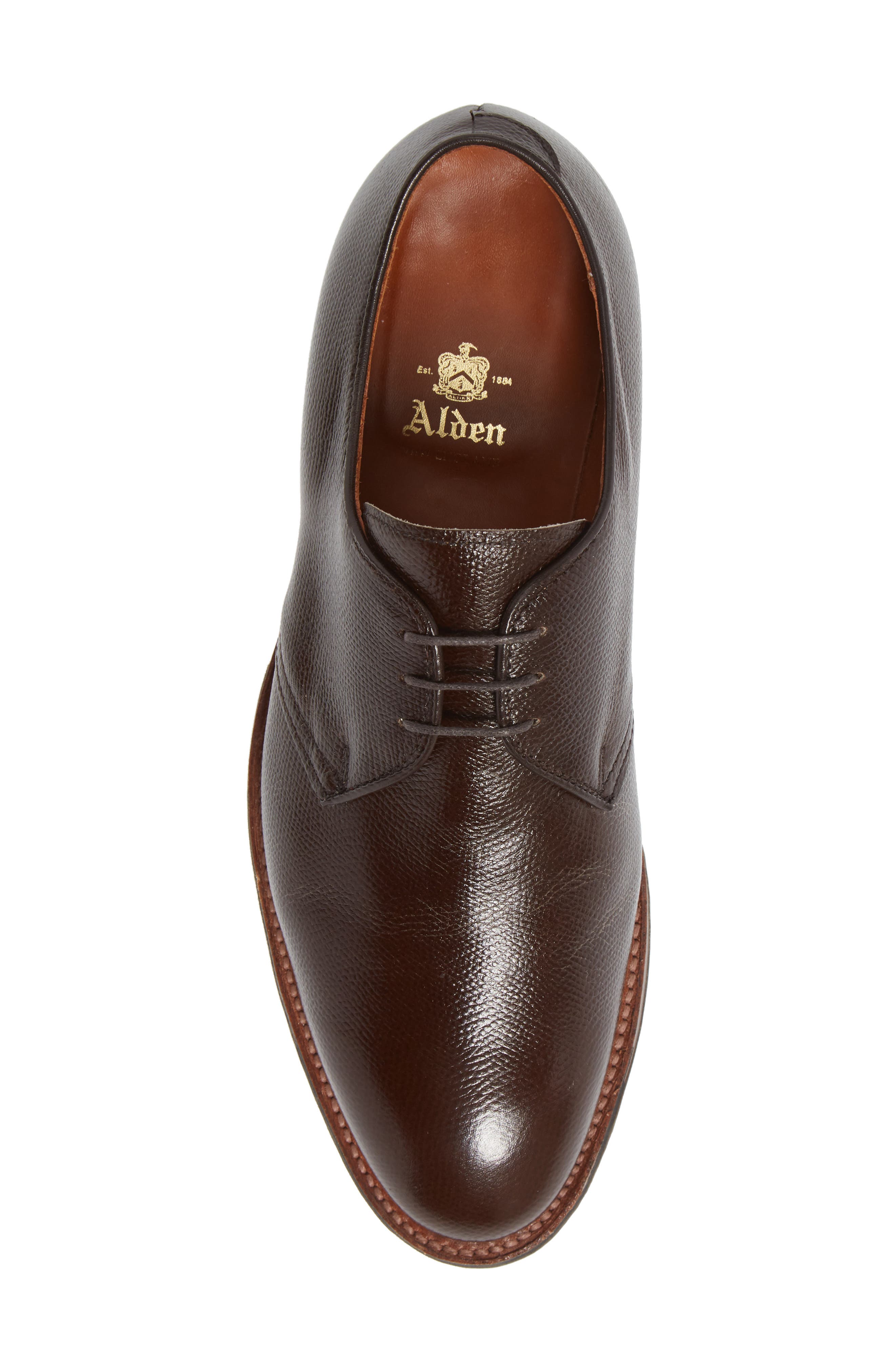 Alden Blucher Plain Toe Derby, Alternate, color, 