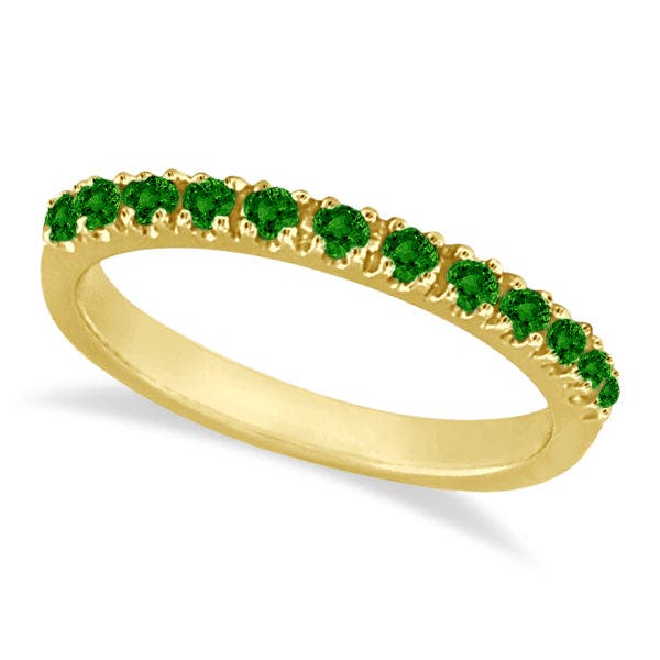 0.38ct, Emerald, Yellow Gold