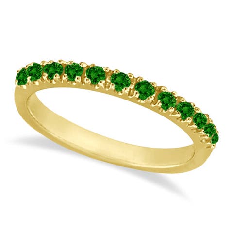 14K Gold Gem-Set Stackable Anniversary Band